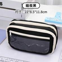 2025 Latest Clear Large Capacity Pencil Case, Stationery & Cosmetics Storage Bag, Back To School Essential Pencil Pouch, Pencil Box, Storage Bag, School Supplies, Pencil Pouch, School Bag