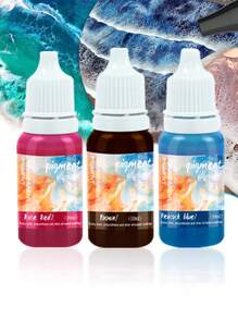 24 Colors 10ml Concentrated Transparent Color Nail Polish For DIY Crystal Resin Jewelry Crafts
