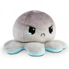 The Original Reversible Octopus Plushie - Pink + Aqua - Cute Sensory Fidget Stuffed Animals That Show Your Mood, 4 Inch - Bông tuyết + Đám mây - Xem 1