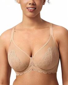 HSIA Minimizer Bras Women Large Bust Full Coverage Lace Plus Size Bra - Scales - Natural Nude - View 1