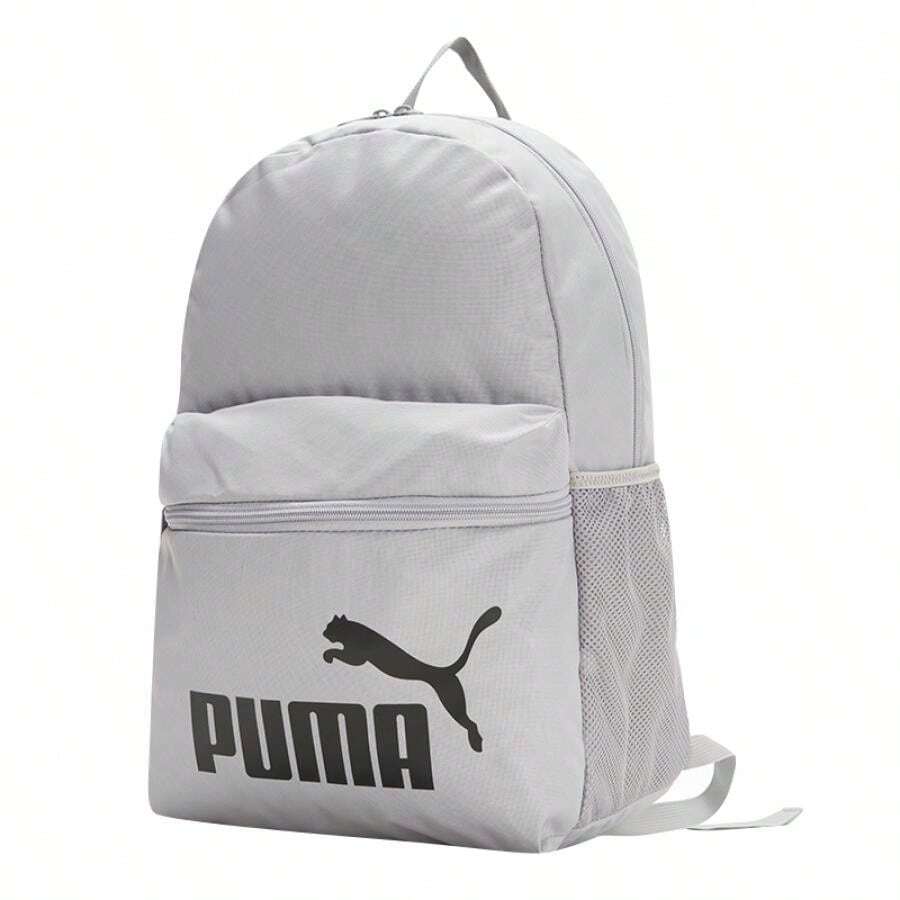 Mochila PUMA PHASE L4L, mochila casual, mochila escolar, bolsa de viaje diaria y al aire libre, 092418-22 - Gris-negro - Ver 1