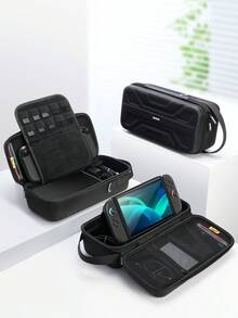 1pc Mechanical Style Protective Carrying Case For 2 (2025), Fits Switch OLED/Switch NS, With Handle, Built-In Stand, Holds 10 Game Cards, Portable, Shock-Resistant Game Card Storage - Multicolor - View 13
