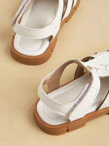 1 par de sandalias planas de princesa, versátiles, cómodas y con estilo
