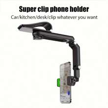 Car Sun Visor Phone Mount, Multifunctional Car Phone Holder For Navigation, Universal Direct View Phone Bracket (Black, Green) Compatible With IPhone, Android Phone, Gift For Birthday, Family, Friends Car Accessories Compatible With IPhone, Android Phone, Gift For Birthday, Family, Friends