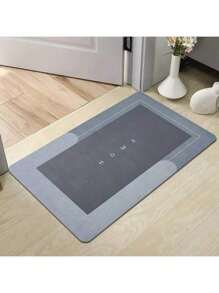 1 pièce Tapis de sol de cuisine en terre de diatomées, base en caoutchouc, surface antidérapante et résistante à l'usure, facile à nettoyer, convient pour la cuisine, la salle de bain et l'entrée