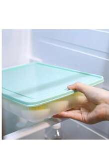 1pc Egg Holder With Lid - 24 Egg Capacity, Plastic Fridge Portable Egg Tray, Transparent Egg Storage Container, Compact Refrigerator Egg Carton, Ideal For Picnics And Parties