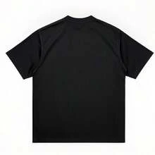 MX | edición limitada | Camiseta de manga corta holgada con estampado de moda para mujer| Diseño exquisito | Esencial para el verano | Fácil de combinar, muestra tu estilo |mex - Negro - Ver 2