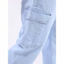 MEN'S SKATEBOARD, CASUAL, 5 POCKETS, DRAWSTRING CLOSURE, CARGO JOGGER PANTS, UNISEX FASHION - Agua verde azul - Ver 3