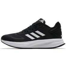 Adidas 女鞋跑步鞋DURAMO 10輕盈透氣日常戶外低筒繫帶運動鞋KJ4018 - 黑色 - 查看 1