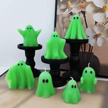 1 Stück, 17 Formen Halloween Geist duftende Kerze, Heimdekoration, Feiertagsgeschenk, Badezimmer Duft