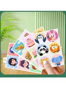 180pcs Cute Cartoon Stickers, Household Stickers, Essential For Outdoor Travel, Small And Convenient, Available At Any Time, Essential Stickers For The Family (36pcs/Pack) - Multicolor - View 7
