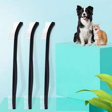 7件套轻便宠物牙齿清洁套装，带收纳盒，适用于猫、狗和其他宠物的牙齿护理工具，可清洗和重复使用