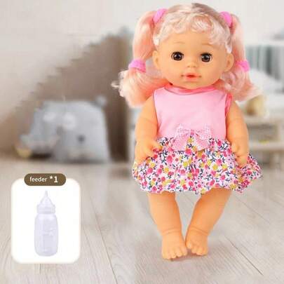 Children's Toy Stroller Doll Can Drink Water, Make Sounds And Urinate. The Stroller Is Foldable And Portable, Bringing Childhood Fun And Happiness For Kids To Play House. (Please Note: The Doll And Stroller Are Sold Separately.)