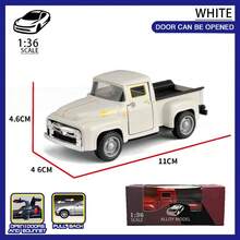 1pc Retro Alloy Metal Pickup Truck Decoration - Pink & Red Classic Car Model With Chrome Decor, Openable Doors, No Battery Required - Ideal For Home & Office Decor, Toy Vehicle Collection - Multicolor - View 11