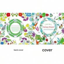 1pc English Version Secret Garden Coloring Book For Adults, Stress Relief Hand Drawing Painting Book, Student Graffiti Drawing Book