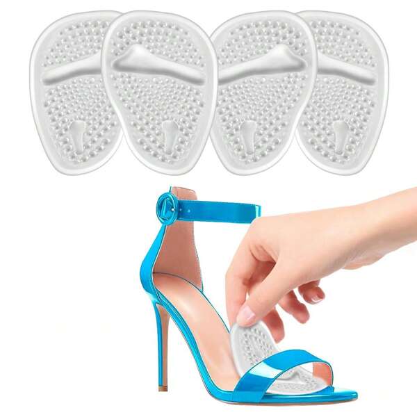 1/2 paia di inserti in gel per scarpe, inserti per il tallone per donne, cuscinetti antiscivolo per il tallone, cuscinetti per il tallone per alleviare il dolore ai piedi e per il comfort delle donne, taglia unica adatta a tutti