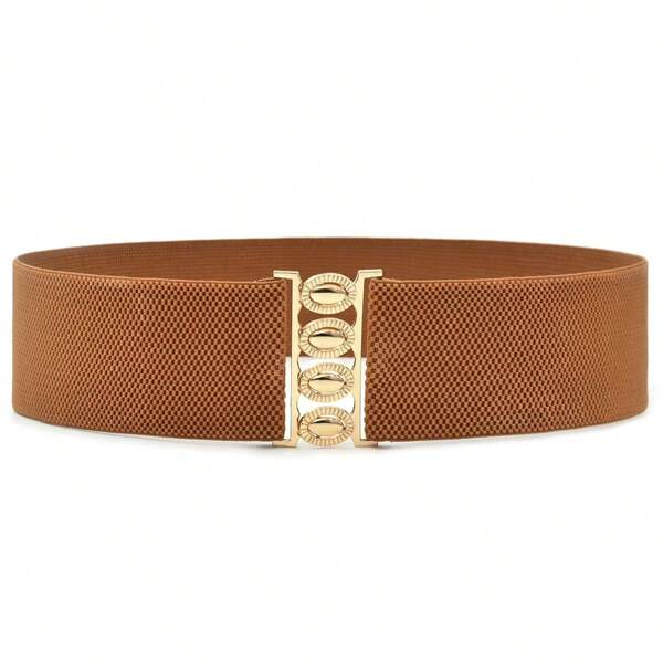 1 pieza/3 piezas Cinturón elástico de moda para vestidos, banda decorativa para la cintura de alta calidad y versátil para damas
