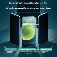 5pcs Anti-Peep Tempered Glass Screen Protector, Suitable For Infinix Phone Series, Privacy Screen Guard, Anti-Spy Tempered Glass, Privacy Protection Film - Chuanglong-white Film Anti-peep - View 4