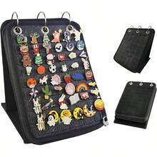 Soporte de exposición de alfileres, organizador de broches, páginas de exhibición de alfileres esmaltados para almacenar talla grande de 240 alfileres, accesorio de almacenamiento y organización de colección de alfileres con 3 carpetas y 5 páginas (sin incluir accesorios) para mujer, esenciales de viaje, vuelta al colegio, dormitorio