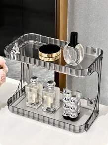 1 Stück Aufbewahrungsregal für Hautpflegeflaschen, Desktop Aufbewahrungsbox, Make-up Organizer, Studentenbedarf, Schreibtisch Badezimmer Aufbewahrungsbox für Studenten-Wohnheime, Mehrzweck Aufbewahrungskorb, Badezimmer Aufbewahrung und Organisation, Badezimmer Accessoires, Heimdekoration, Geschenke+