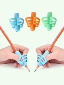 3 件/1 件笔筒矫正笔盒，学生文具笔筒，软橡胶书写姿势矫正器，学校用品，返校