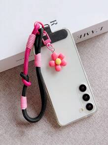 1pc Colorful Knotted Flower Fashion Anti-Lost Detachable Phone Lanyard