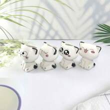 1 Piece, Ceramic Flower Pot Mini Cat Cartoon Cute Potted Plant Desktop Potted Cat Potted DIY Desk Decoration Children's School Gift