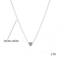 Ladies' Gold Heart - Shaped Pendant Necklaces, Cute Heart - Shaped Necklaces, Small Heart - Shaped Pendant Necklaces, Ladies' Heart - Chain Necklaces, Cute Minimalist Jewelry, Delicate Gold Jewelry, Ladies' Commemorative Gifts.