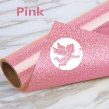 Rouleau de vinyle de transfert thermique pailleté - 12x19,5 pouces, coupe facile et HTV pour t-shirts, vestes, jeans et sacs à dos - écussons à repasser permanents pour toutes les machines de découpe