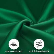 New-2025  12 Piec Satin Napkin Square 20 X 20 Inch Dinner Napkins Weddings Party Napkin Soft Table Napkins For Romantic Weddings Party Dinner Dration (Fort Green) - 綠堡 20 x 20 英寸 - 查看 4