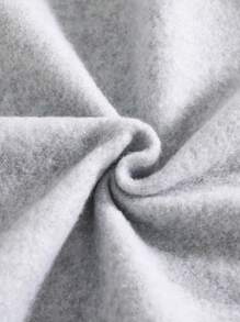 Toddler Bow Decor Warm Crew Neck Sweatshirt And Pants Set