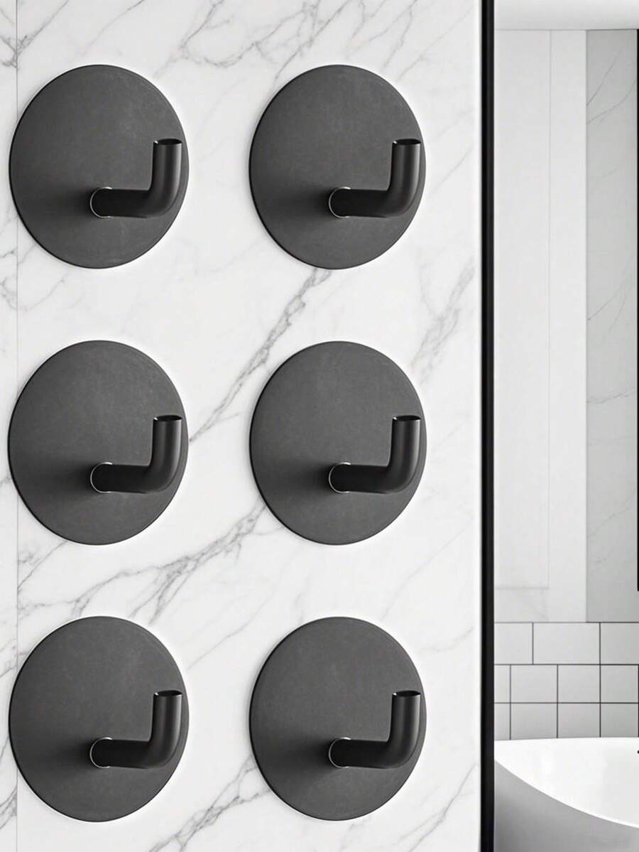 Móc treo tường bằng thép không gỉ không cần khoan, móc treo khăn tắm có keo dán chắc chắn, móc treo chìa khóa treo tường phòng tắm, phụ kiện nhà bếp, giá treo quần áo, giá treo đồ chống gỉ, cửa vòi hoa sen, móc treo nhỏ không cần đinh chắc chắn