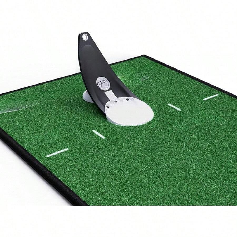 プレミアムプレッシャーパットトレーナー - パター練習器具 【室内で出来る本格的なパッティング】 ゴルフ練習器具 (距離感や方向性の調整に!) - 3,スタータースタジオ - チェックする 1