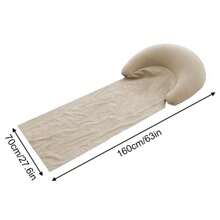 قطعة واحدة من حصائر شاطئية خارجية لا تمتص الرمال ، حصائر نزهات و تخييم ، حصيرة نوم لشخص واحد ، مقاومة للماء وعازلة له ، محمولة وقابلة للطي ، مستخدمة للتخييم والأنشطة الترفيهية الخارجية