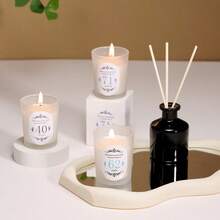 1pc Digital Scented Candle, Air Freshener, Natural Plant Smokeless Candle, Plant Scent, Warm Candlelight, Vanilla, Lavender, Ocean, Coconut, Gardenia, Five Scents, Suitable For Girlfriends, Friends, Valentine's Day Gifts, Romantic Weddings - White - View 11