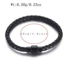 Fashion Men Bracelet Set 2pcs Leather Lucky Black Thread Bracelet Matte Onyx Stone Bracelet Accessories Gifts For Him