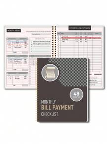 Trees 1pc Budget Plan - Monthly Finance Organizer With Expense Tracking Notes Designed To Effectively Manage Your Money, Undated Financial Plan/Ledger, Ready To Start - A5 Size School Supplies, Back To School