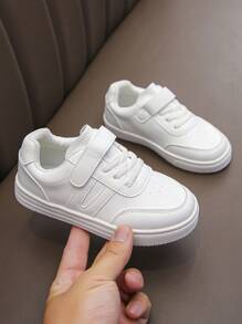 1 Pair Kids Fashion Sneakers, Boys & Girls Indoor/Outdoor Casual Flat Shoes, Toddler Anti-Slip Durable Running Shoes