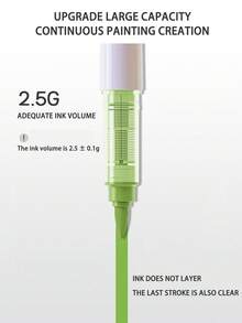 288/240/192/96色丙烯颜料马克笔套装，带收纳袋，学生艺术专业绘画软头马克笔，适用于纸张，可堆叠，可用于绘画、玻璃、防水人体彩绘，圣诞礼物，返校理想之选 - 彩色 - 查看 7