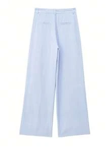 Ensemble 2 pièces pour femme de style arabe, composé d'un cardigan casual à col polo polyvalent en couleur unie élégante, en tissu doux, avec un Top ample et de pantalons larges à plis détendus. Idéal pour la plage, le bureau et la rue.