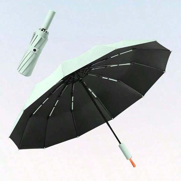 72 Bone Super Strong Windproof Automatic Sun Umbrella For Men Women Large Rainproof Sunproof UV Protection Folding Men Umbrellas (Green)
