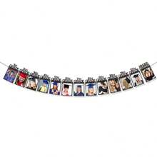 13pcs Graduation Party Decorations 2025 Graduation Photo Banner For Class Of 2025 Decorations K-12 Photo Display For High 5th 8th Grade Graduation Party Supplies(Black)