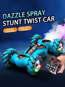 1pc Gesture Sensor Remote Control Stunt Car, Transforming Car Twisting Car, Remote Control 4WD Drift Car, Boxing Glove Remote Control, Gesture Remote Control Car, With Lights And Music And Spray Function, Double-Sided Drift Truck Off-Road 45° Sidewalk, Twisting And Transforming, Rotating Drift Omni-Directional Walking Drift Suitable For Boys And Girls Game Gifts, Holiday Gifts, Birthday Gifts