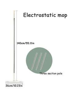 20 piezas/paquete Toallitas húmedas, 30 piezas/paquete Toallitas secas, Mopa plana multifuncional para uso doméstico, Mopa desechable giratoria de manos libres para húmedo y seco