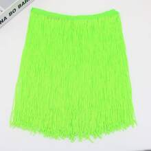 1码流苏花边蕾丝用于缝纫配件30厘米宽装饰流苏拉丁舞服装流苏DIY服装用品艺术工艺品家居花园 - 多色 - 查看 17