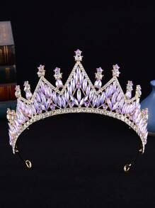 1 Peça Coroa Elegante e Cintilante, Adequada Para Adolescentes e Mulheres, Para Usar em Festas e Decoração