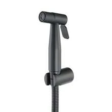 1 Set Black 304 Bidet Sprayer, 1.2m/120cm Black Reinforced Hose, Stainless Steel Toilet Bidet Sprayer - Handheld Bidet Sprayer With 1.2m/120cm Hose And Sprayer Holder Base, Ideal For Feminine Hygiene, Diaper Cleaning And Reducing Toilet Paper Waste, Christmas, Easter, Mother's Day, Valentine's Day, Birthday Gift, Black Toilet Bidet Accessory For Warm Water Bidet