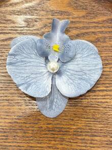 1 pieza Horquilla con flor, mariposa y orquídea simulada, ideal para sesiones de fotos, decoración de fiestas en la playa, elegante y hermoso regalo del Día de San Valentín, pasadores de pelo, accesorios para el cabello, pinzas para el cabello, artículos escolares