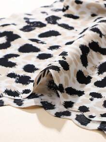 8条/包 - 纯色和豹纹波浪边设计性感无痕光滑透气女士内裤 - 彩色 - 查看 7