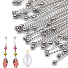 300 件/900 件不锈钢圆球头眼针，适用于 DIY 手链和项链配件